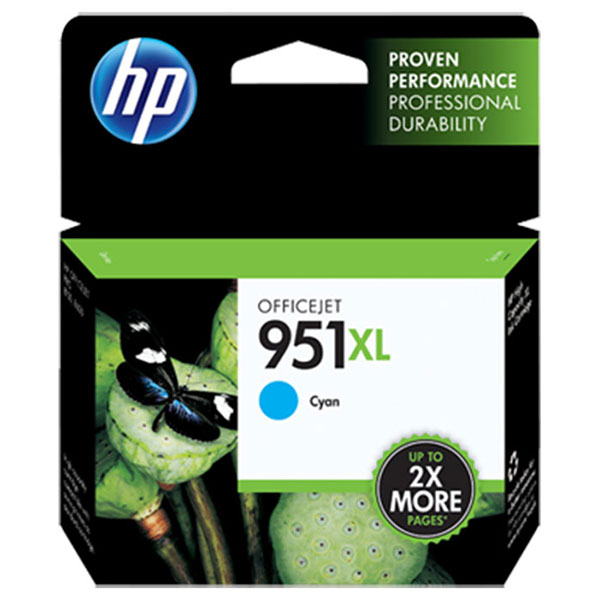 HP 951XL Ink Cartridge, Cyan (CN046AN)