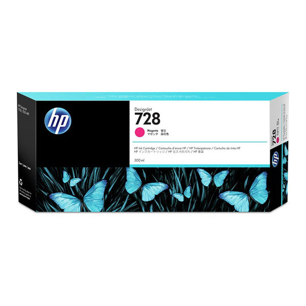 HP 728 130-ml Magenta DesignJet Ink Cartridge (F9J66A)