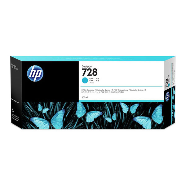 HP 728 130-ml Cyan DesignJet Ink Cartridge (F9J67A)