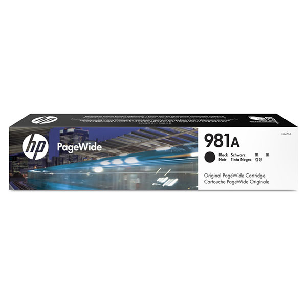 HP 981A (J3M71A) PageWide Enterprise Color 556, 586, Managed Color E55650, E58650 Black Original PageWide Cartridge (6,000 Yield)