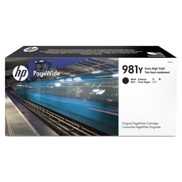 HP 981Y (L0R16A) PageWide Enterprise Color 556, 586, Managed Color E55650, E58650 Extra High Yield Black Original PageWide Cartridge (20,000 Yield)
