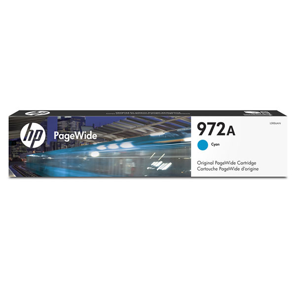 HP 972A PageWide Cartridge, Cyan (L0R86AN)