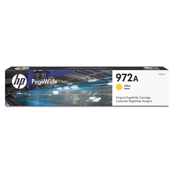 HP 972A PageWide Cartridge, Yellow (L0R92AN)