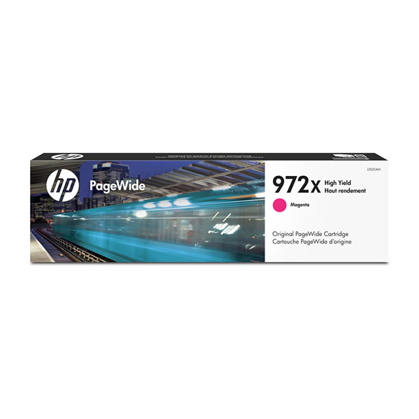 HP 972X PageWide Cartridge, Magenta High Yield (L0S01AN)