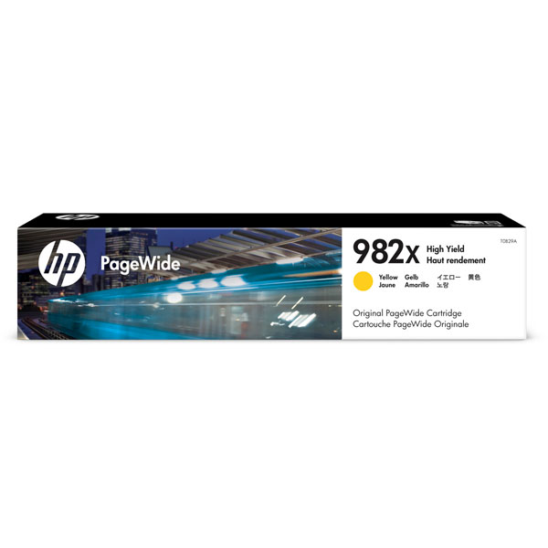 HP 982X PageWide Cartridge, Yellow High Yield (T0B29A)