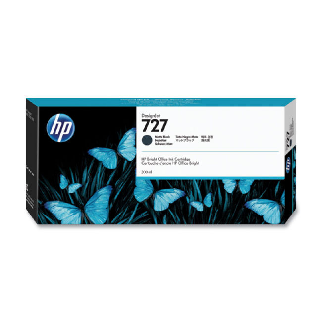HP 727 300-ml Matte Black DesignJet Ink Cartridge (C1Q12A)