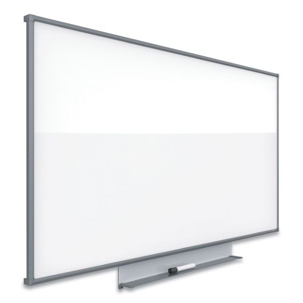 Quartet® Silhouette Porcelain Dry Erase Board, 74 x 42, Charcoal Aluminum Frame