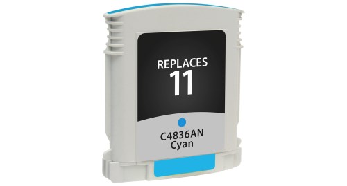 Cyan Inkjet Cartridge compatible with the HP (HP11) C4836AN