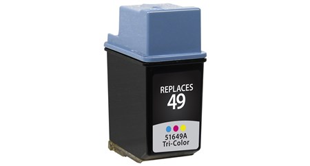 Tri-Color Inkjet Cartridge compatible with the HP (HP49) 51649A