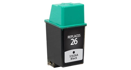HP 51626A  (HP 26) Black Inkjet Cartridge