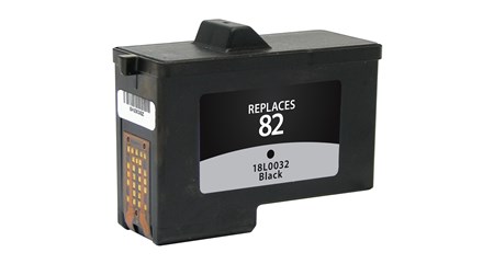 Black Inkjet Cartridge compatible with the Lexmark (Lexmark#82) 18L0032