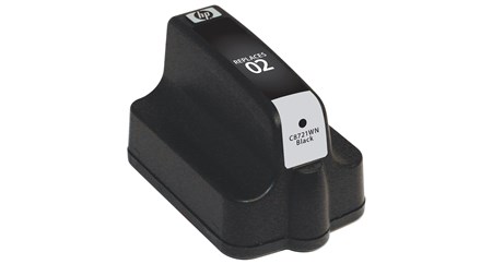 Black Inkjet Cartridge compatible with the HP (HP02) C8721WN