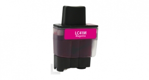 Magenta Inkjet Cartridge compatible with the Brother LC-41M