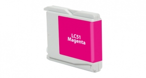 Magenta Inkjet Cartridge compatible with the Brother LC-51M