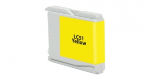 Yellow Inkjet Cartridge compatible with the Brother LC-51Y