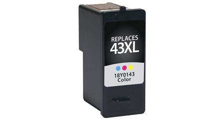 Premium Brand Lexmark 18Y0143 Tri-Color Inkjet Cartridge