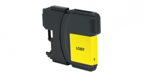 Brother LC65HY-Y High Capacity Yellow Inkjet Cartridge - Compatible