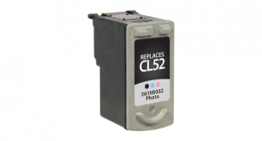 High Capacity Tri-Color Inkjet Cartridge compatible with the Canon CL-52 0619B002