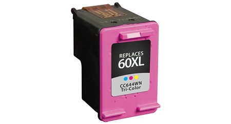 HP CC644WN (HP 60XL) High Capacity Tri-Color Inkjet Cartridge
