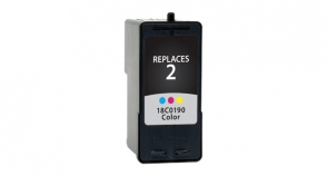 Tri-color Inkjet Cartridge compatible with the Lexmark 18C0190