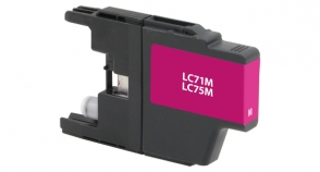 Magenta Inkjet Cartridge compatible with the Brother LC75M (600 page yield)
