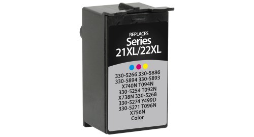 High YieldColor Inkjet Cartridge compatible with the Dell T094N