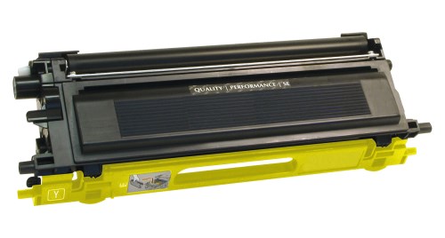 Yellow Toner Cartridge compatible with the Brother TN110Y