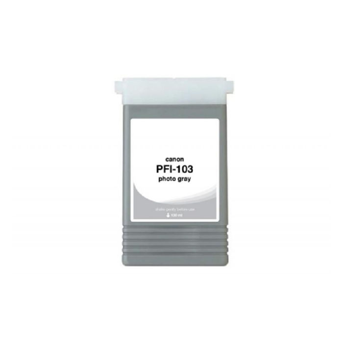Non-OEM Canon PFI-103PGY Photo Gray 130ml Remanufactured Ink Cartridge