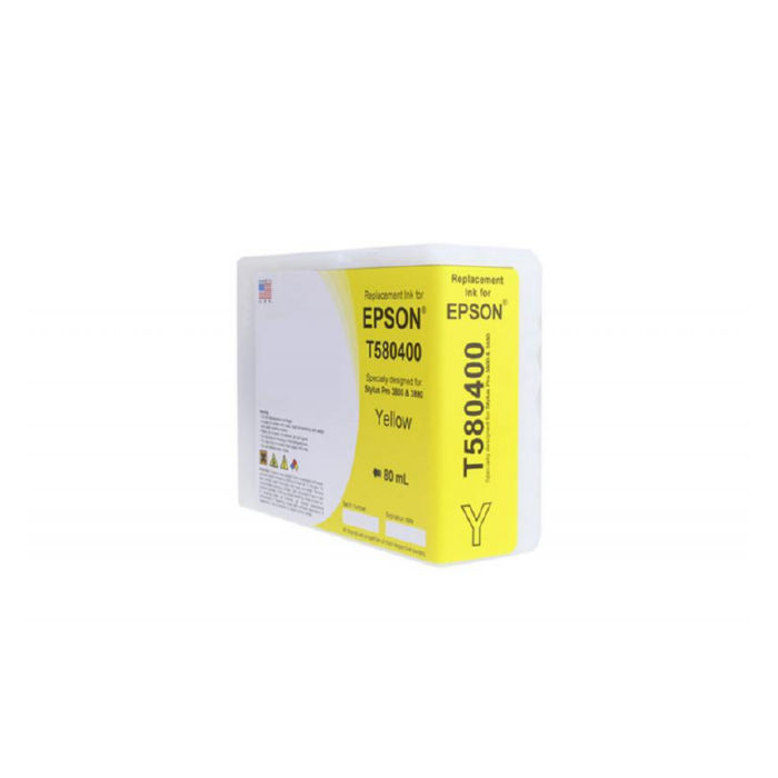 Clover Imaging Remanufactured Epson T580400 ink cartridge Yellow 80 ml