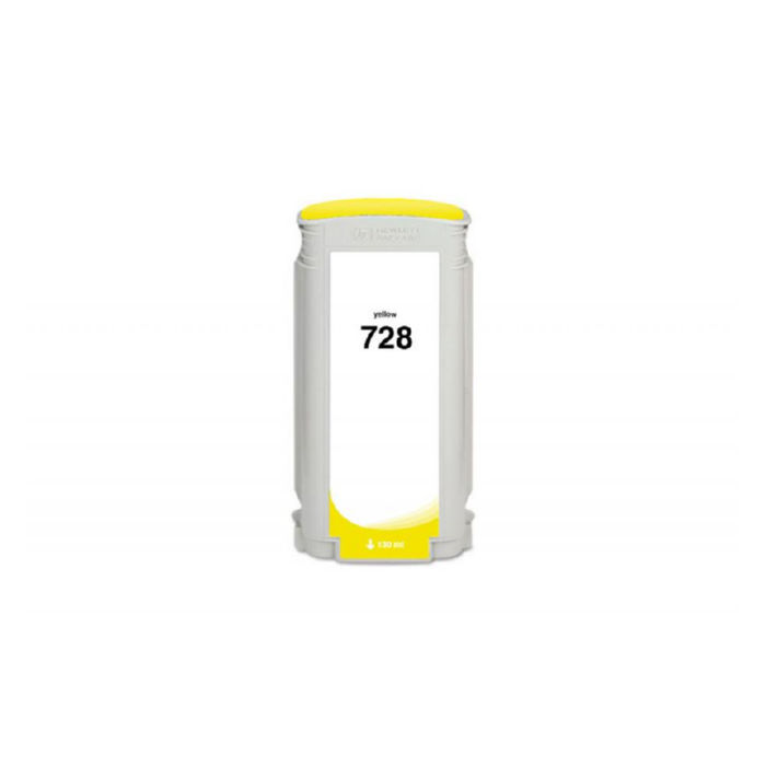 Non-OEM HP F9J65A 728 Ink Cartridge Yellow 130 ml