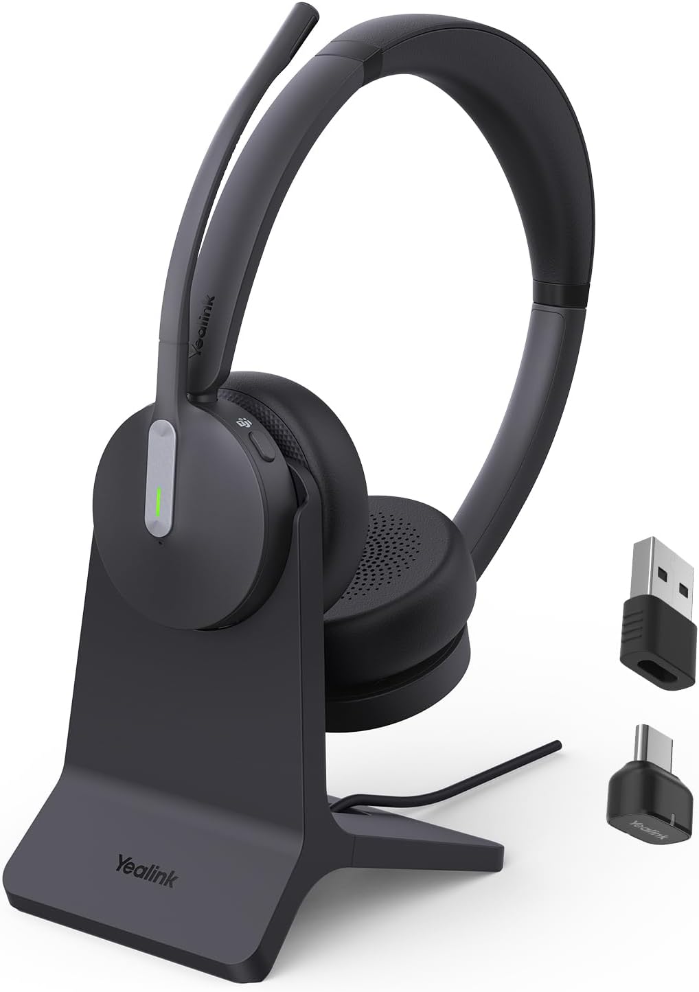 Yealink BH70 with Stand, Wireless Bluetooth Headset with Microphone for Work