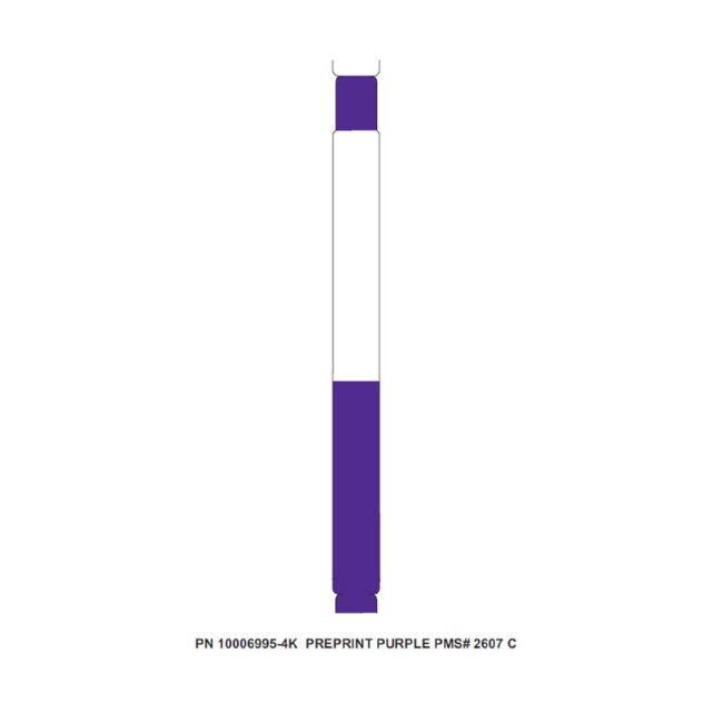 Zebra DT Wristband Cartridge Kit Polypropylene Purple (1" x 11")