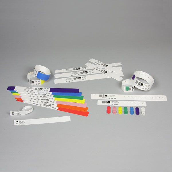 Zebra 10006995-2K  DT Wristband Cartridge Kit, Polypropylene, Blue (1 x 11)