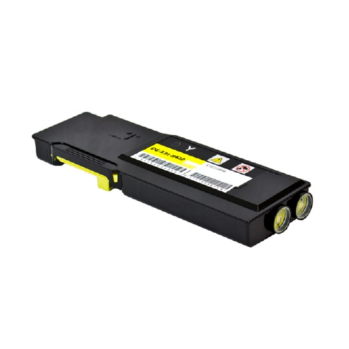 Yellow Toner Cartridge compatible with the Dell 331-8422, 331-8426, 331-8430