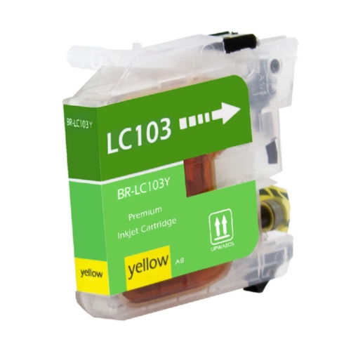 Compatible Brother LC103Y, LC101Y High Yield Yellow Inkjet Cartridge