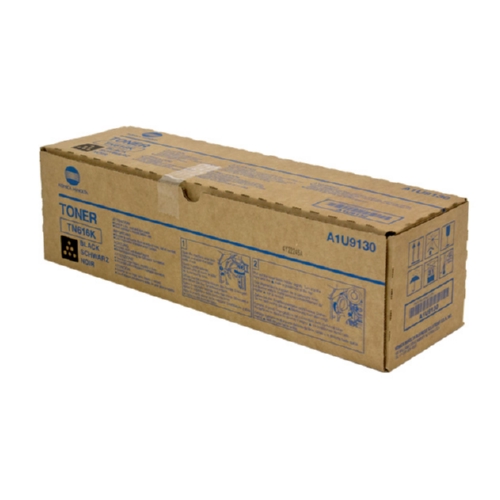 Konica Minolta Genuine OEM TN616K (TN-616K) Black Toner Cartridge (41.5K YLD) (A1U9130)