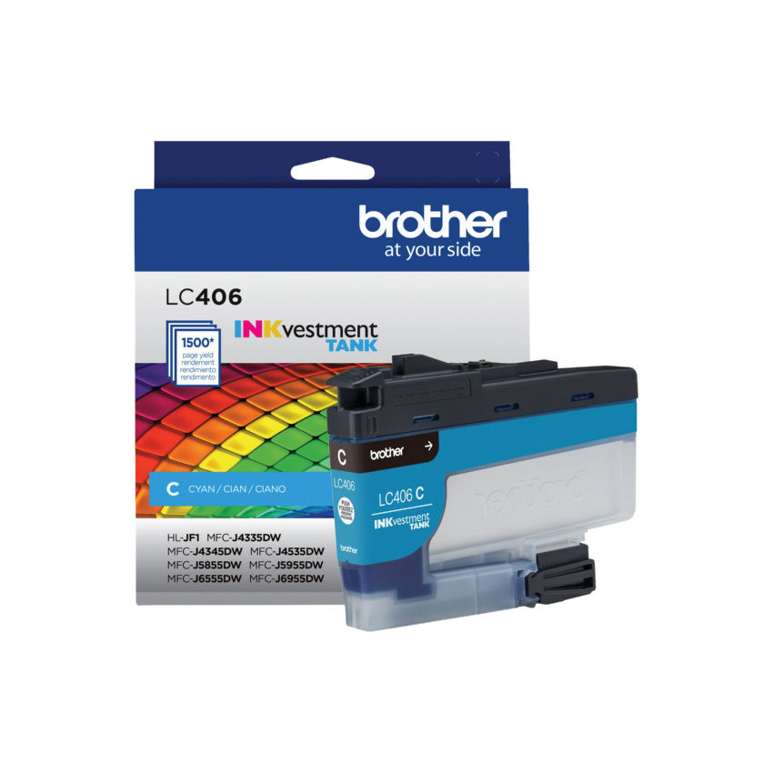 Brother LC406CS Standard Yield Cyan Ink Cartridge