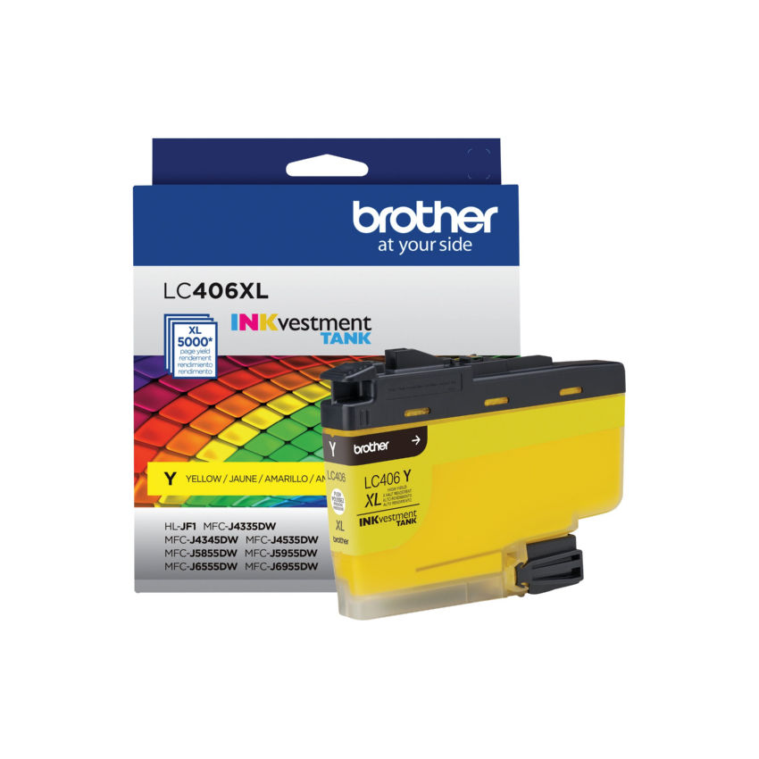 Brother LC406XLYS High Yield Yellow Ink Cartridge
