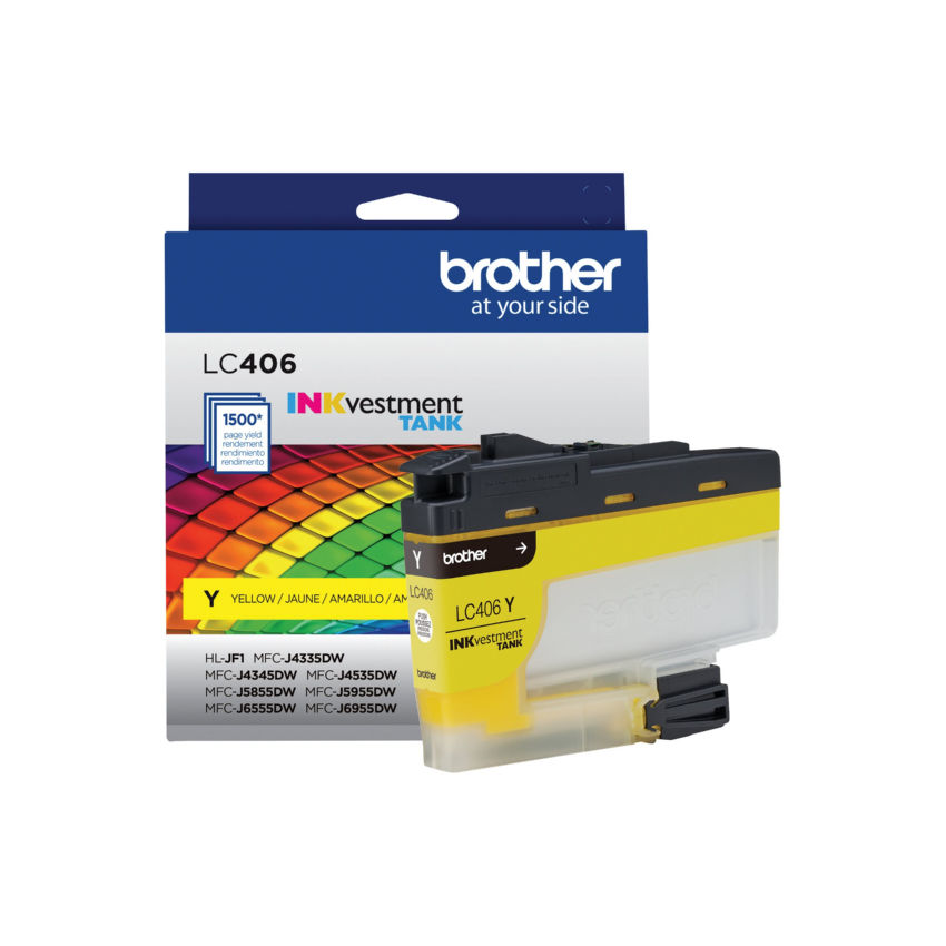 Brother LC406YS Standard Yield Yellow Ink Cartridge
