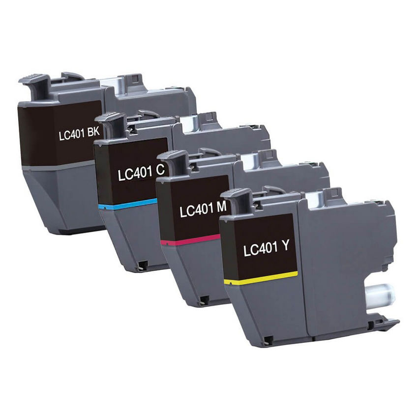 Brother Compatible LC401-4PK Ink Cartridge - 4 Pack