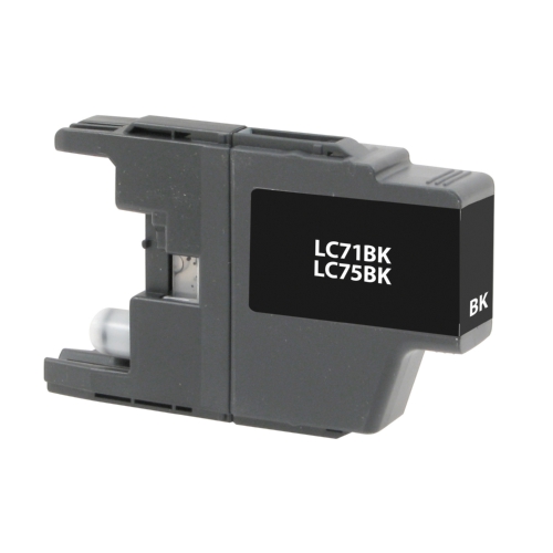 Black Inkjet Cartridge compatible with the Brother LC75BK (600 page yield)