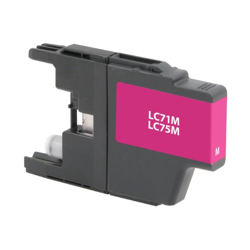 Magenta Inkjet Cartridge compatible with the Brother LC75M (600 page yield)