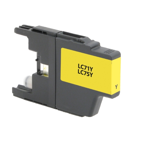 Yellow Inkjet Cartridge compatible with the Brother LC75Y (600 page yield)