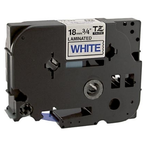 Brother Compatible TZ243 P-Touch Label Tape, Blue on White
