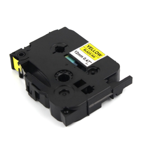 Brother Compatible TZ631 P-Touch Label Tape, Black on Yellow
