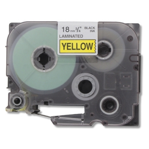 Brother Compatible TZ641 P-Touch Label Tape, Black on Yellow