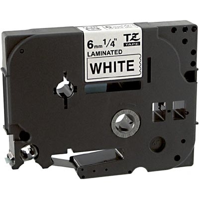 Brother Compatible TZe211 P-Touch Label Tape, Black on White
