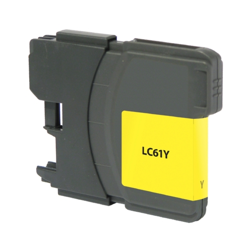 Yellow Inkjet Cartridge compatible with the Brother LC-61Y