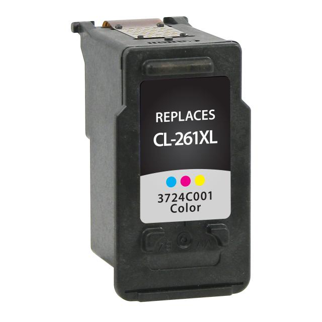 Canon Remanufactured 3724C001 (CL-261XL) High-Yield Ink, Color