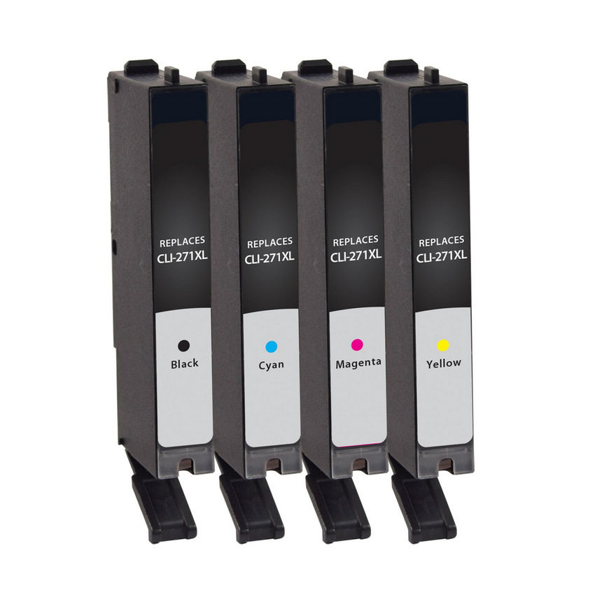 Canon CLI-271XL , Black , Cyan, Magenta, Yellow Ink Cartridges 4 Pack Combo